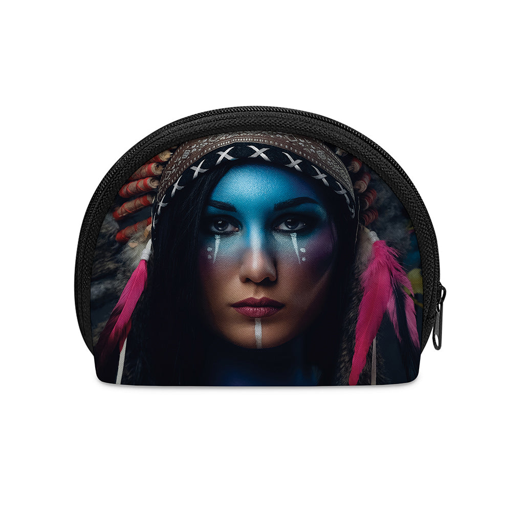 Native Indian Woman Portrait Print Coin Purse