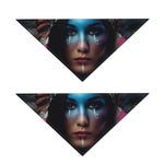 Native Indian Woman Portrait Print Dog Bandana