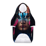 Native Indian Woman Portrait Print Dog Zip Up Hoodie