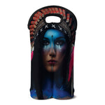 Native Indian Woman Portrait Print Double Neoprene Wine Tote