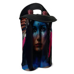 Native Indian Woman Portrait Print Double Neoprene Wine Tote