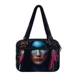 Native Indian Woman Portrait Print Double Strap Bible Bag