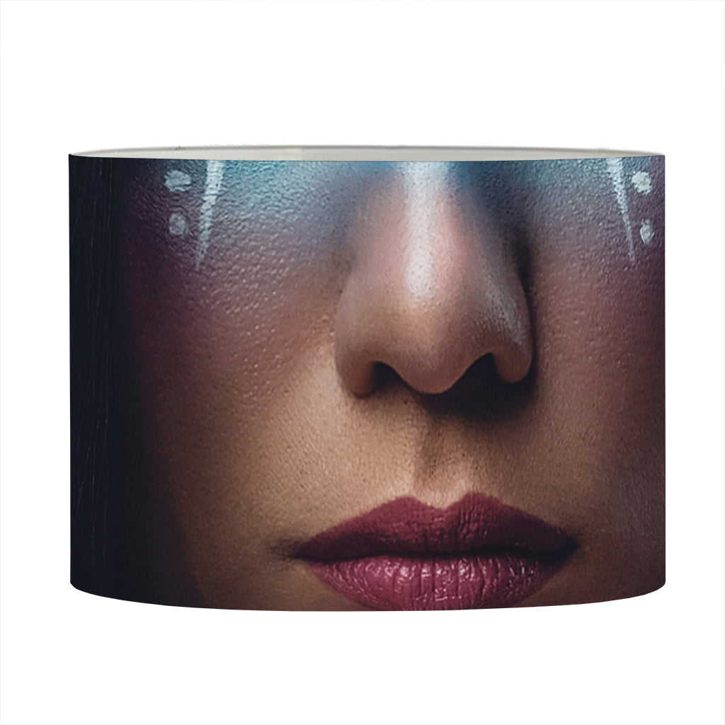 Native Indian Woman Portrait Print Drum Lamp Shade