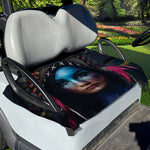 Native Indian Woman Portrait Print Golf Cart Seat Cover