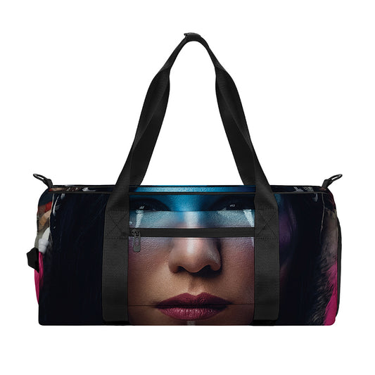 Native Indian Woman Portrait Print Gym Bag