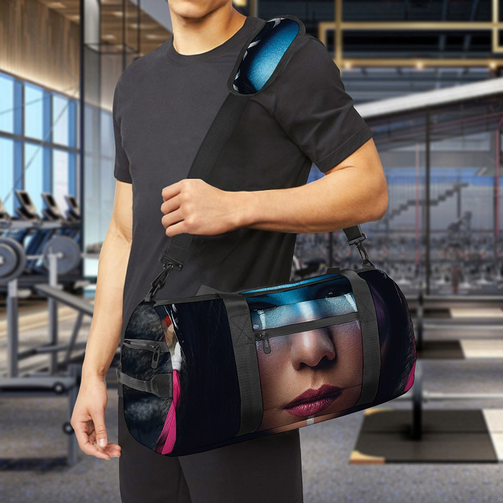 Native Indian Woman Portrait Print Gym Bag
