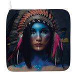 Native Indian Woman Portrait Print Hand Towel