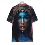 Native Indian Woman Portrait Print Hawaiian Shirt