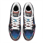 Native Indian Woman Portrait Print High Top Leather Sneakers