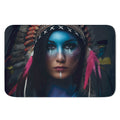 Native Indian Woman Portrait Print Indoor Door Mat
