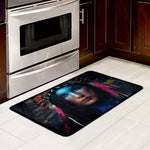 Native Indian Woman Portrait Print Kitchen Mat