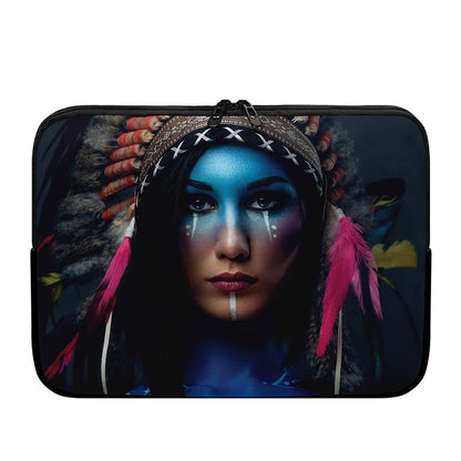 Native Indian Woman Portrait Print Laptop Sleeve
