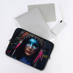 Native Indian Woman Portrait Print Laptop Sleeve