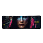 Native Indian Woman Portrait Print Long Kitchen Mat