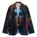 Native Indian Woman Portrait Print Men's Blazer