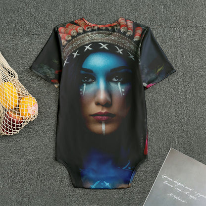 Native Indian Woman Portrait Print Men's Bodysuit