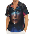 Native Indian Woman Portrait Print Men's Deep V-Neck Shirt
