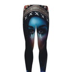 Native Indian Woman Portrait Print Men's leggings