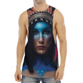 Native Indian Woman Portrait Print Men's Muscle Tank Top