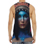 Native Indian Woman Portrait Print Men's Muscle Tank Top