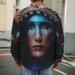 Native Indian Woman Portrait Print Men's Shirt Jacket