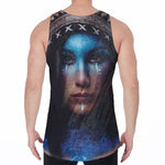 Native Indian Woman Portrait Print Men's Velvet Tank Top