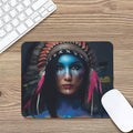 Native Indian Woman Portrait Print Mouse Pad
