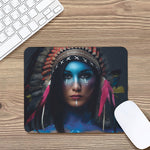 Native Indian Woman Portrait Print Mouse Pad