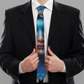 Native Indian Woman Portrait Print Necktie