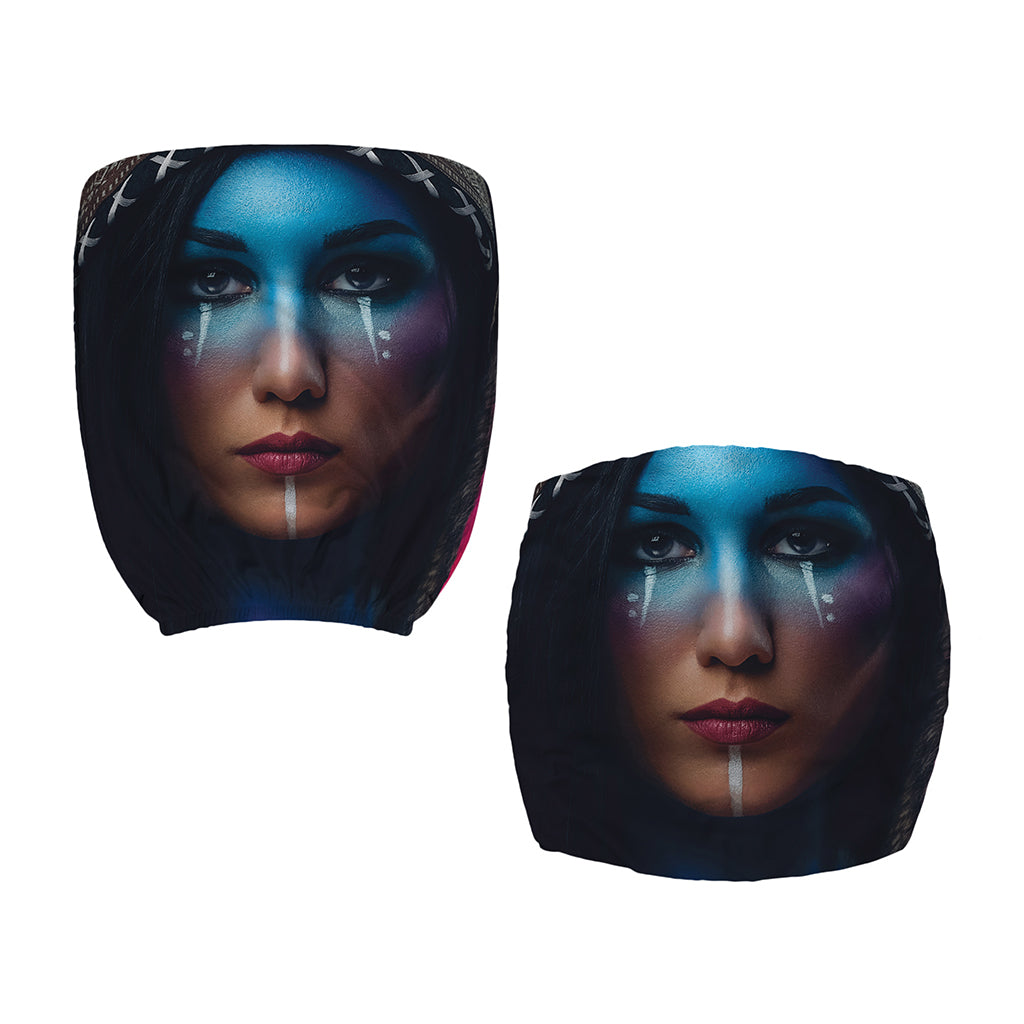 Native Indian Woman Portrait Print Office Chair Cover