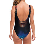 Native Indian Woman Portrait Print One Piece Swimsuit