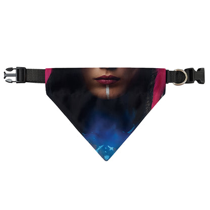 Native Indian Woman Portrait Print Over The Collar Dog Bandana