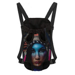 Native Indian Woman Portrait Print Pet Carrier Backpack
