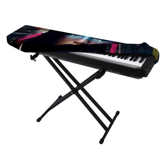 Native Indian Woman Portrait Print Piano Keyboard Cover