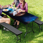 Native Indian Woman Portrait Print Picnic Table Cover