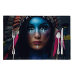 Native Indian Woman Portrait Print Placemat