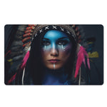 Native Indian Woman Portrait Print Polyester Doormat
