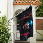 Native Indian Woman Portrait Print Polyester Flag