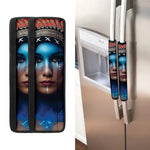 Native Indian Woman Portrait Print Refrigerator Handle Covers