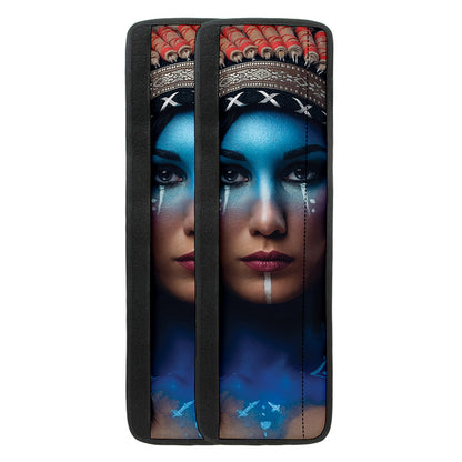 Native Indian Woman Portrait Print Refrigerator Handle Covers