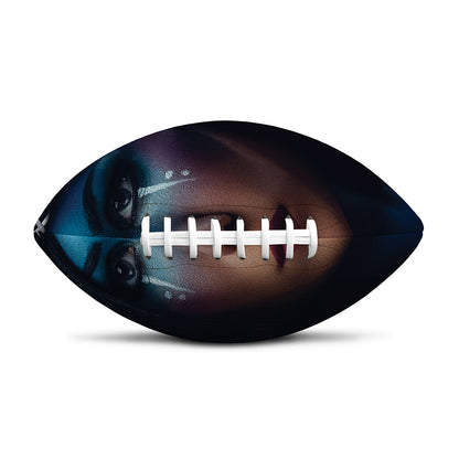 Native Indian Woman Portrait Print Rugby Ball