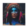 Native Indian Woman Portrait Print Silk Bandana