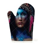 Native Indian Woman Portrait Print Single Oven Mitt