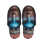 Native Indian Woman Portrait Print Slippers