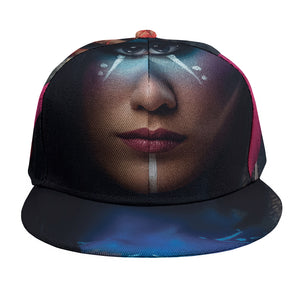 Native Indian Woman Portrait Print Snapback Cap