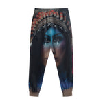 Native Indian Woman Portrait Print Sweatpants