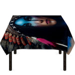 Native Indian Woman Portrait Print Tablecloth
