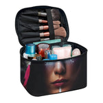 Native Indian Woman Portrait Print Travel Makeup Bag
