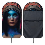 Native Indian Woman Portrait Print Waterproof Car Seat Cover