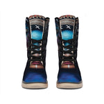 Native Indian Woman Portrait Print Winter Boots